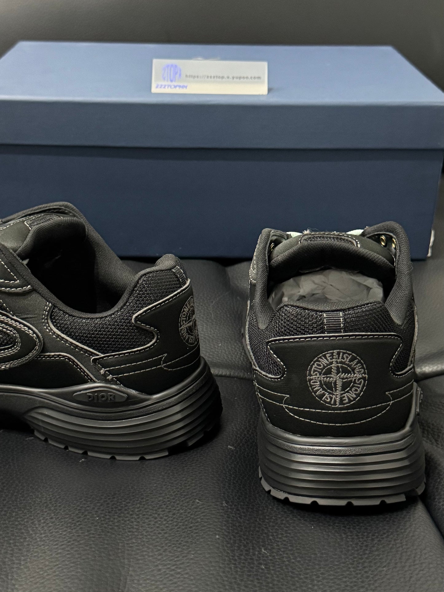 Dior B30 x Stone Island "Black"