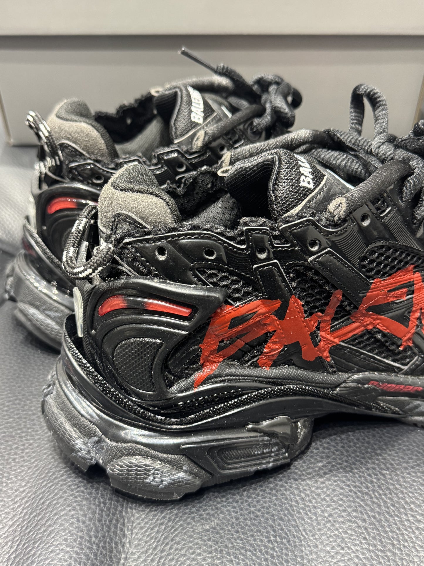 Balenciaga Runner Graffiti "Black Red"