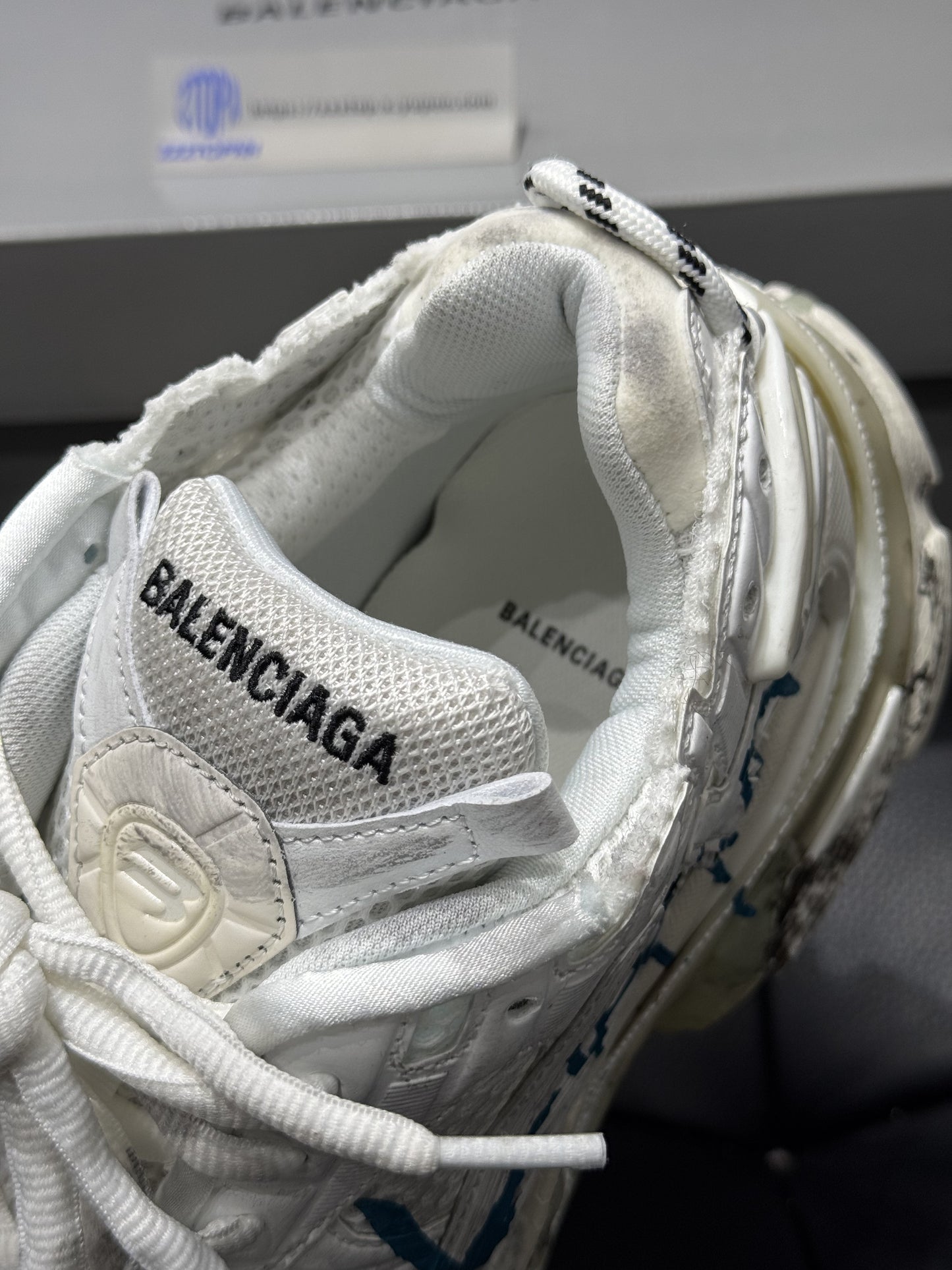 Balenciaga Runner Graffiti "White Blue"