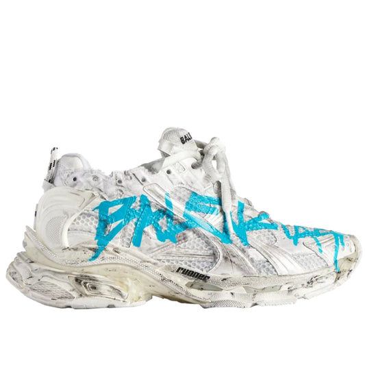 Balenciaga Runner Graffiti "White Blue"