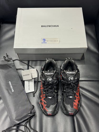 Balenciaga Runner Graffiti "Black Red"