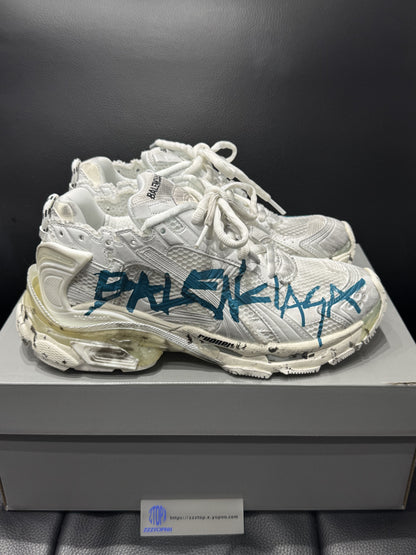 Balenciaga Runner Graffiti "White Blue"