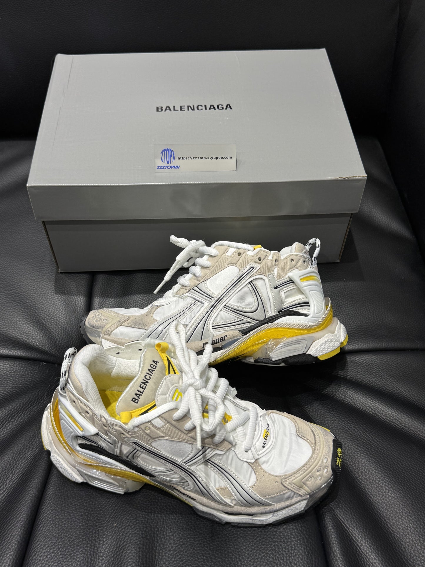 Balenciaga Runner "White Yellow"
